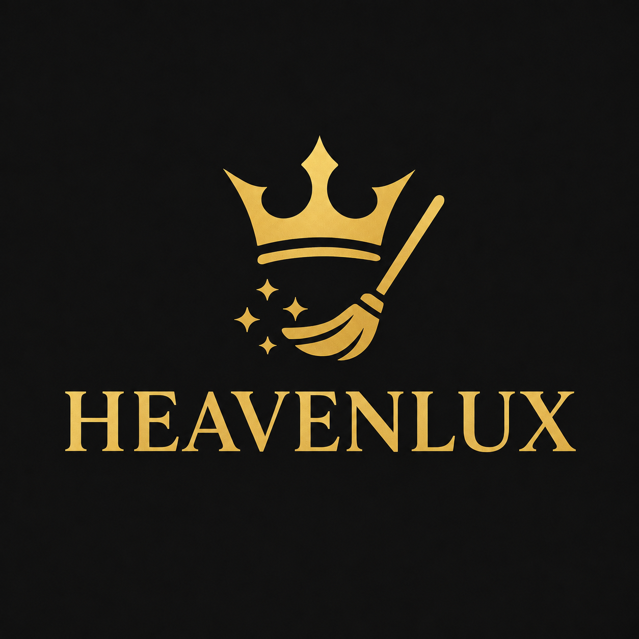 HeavenLux — zlatá koruna a koště